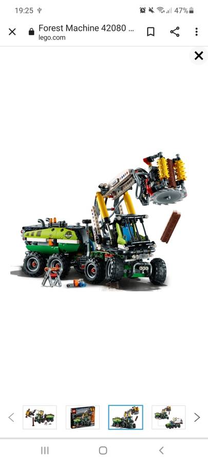 LEGO® Forestry Machine with Power Functions motor and an advanced pneumatic system 42080