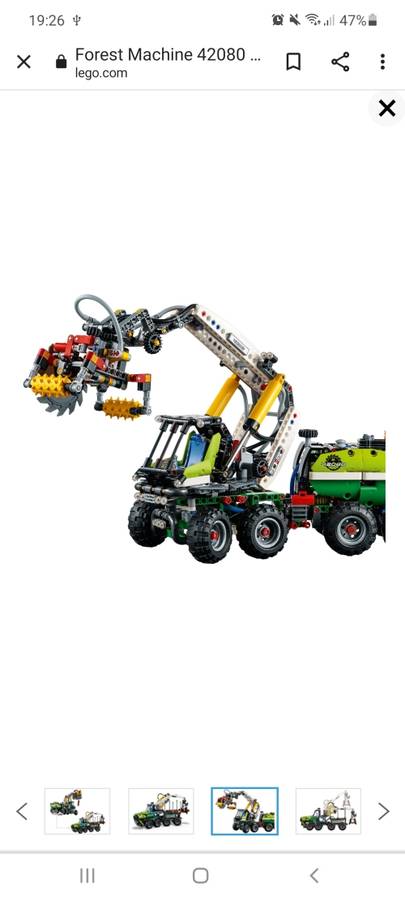 LEGO® Forestry Machine with Power Functions motor and an advanced pneumatic system 42080