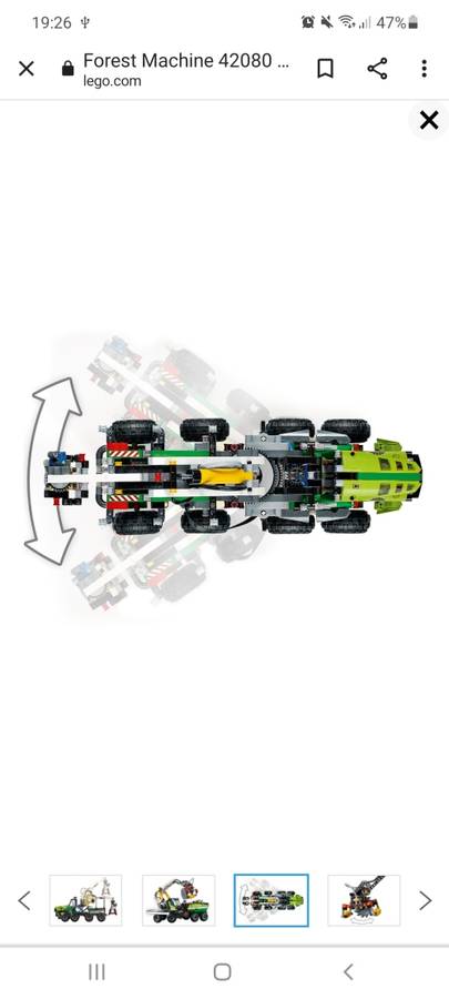 LEGO® Forestry Machine with Power Functions motor and an advanced pneumatic system 42080