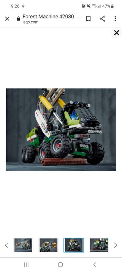 LEGO® Forestry Machine with Power Functions motor and an advanced pneumatic system 42080