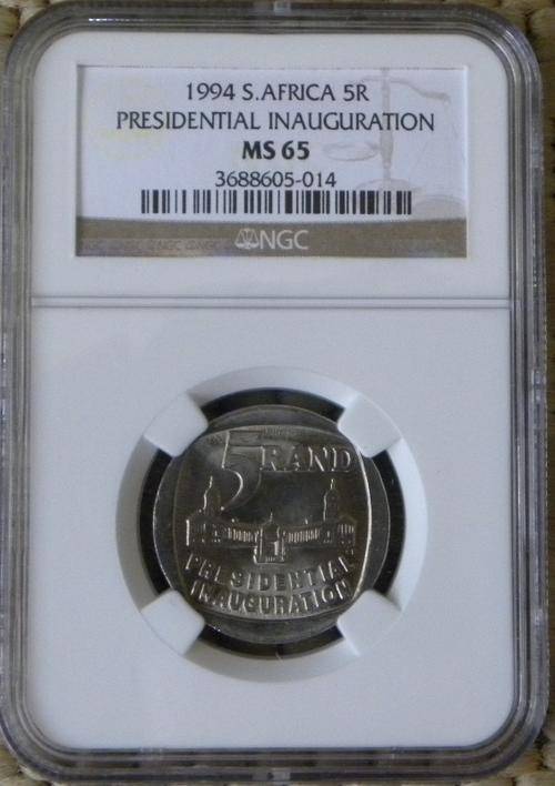 MS65 NGC GRADED -1994 PRESIDENTIAL INAUGURATION R5 COINS (BUILDING FACING FRONT - Bid per Coin)