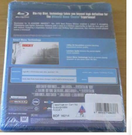 ROCKY Sylvester Stallone Blu Ray