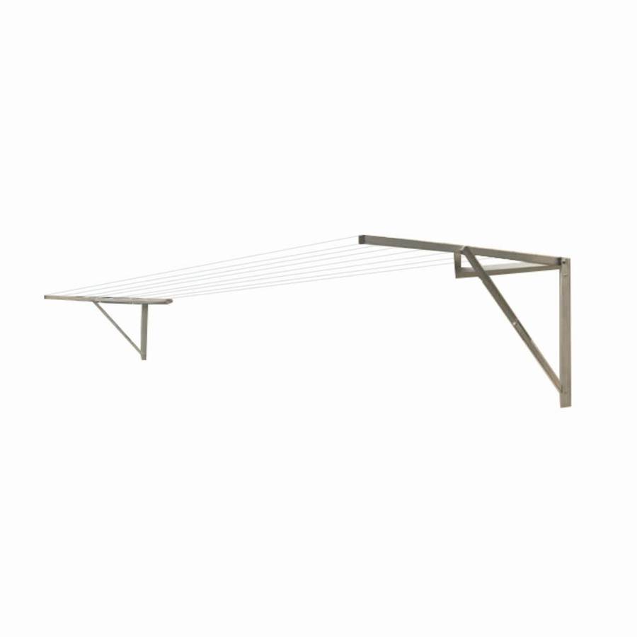 Washing line adjustable 1m to 3m Wall Mounted Fold Down