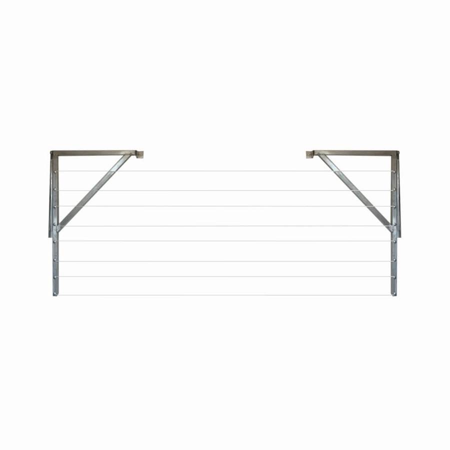 Washing line adjustable 1m to 3m Wall Mounted Fold Down