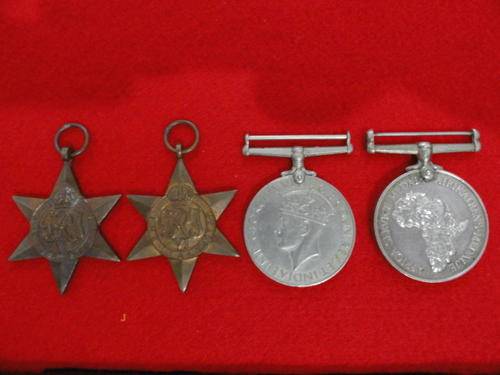 Scarce WW2 group to S/Rhodesian attached to 6 UDF