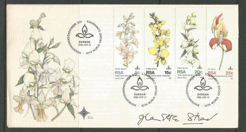 RSA - FDC 3.31 - Variety -Signed by Jeanette Stead - stamp designer