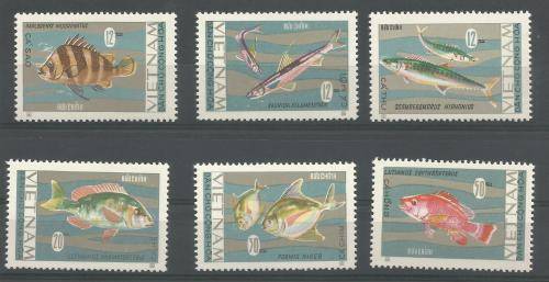 Vietnam 1967 - MI 485-490 -**mint - Fish
