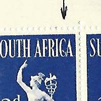 RSA - SACC 129a - U.P.U. - Variety - 3d serif on `C`