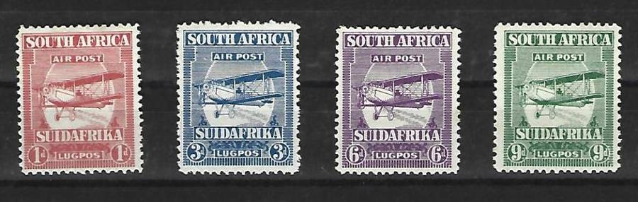 Union of SA - SACC 25-28- Airmail issue - Mint Hinged