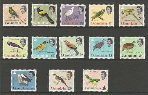 Gambia SG193 - 205 Birds 1963