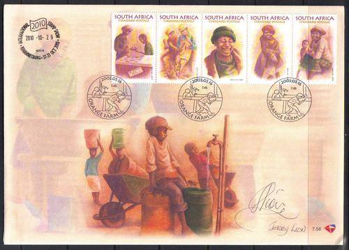 RSA FDC 7.56- Signed by designer of stamp- Jerry Lion