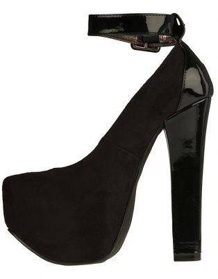 Luichiny Platform Heels Black Size 7