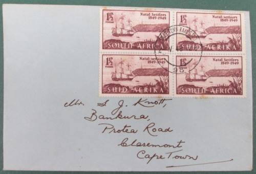 SOUTH AFRICA - NATAL SETTLERS 1849 - 1949 CENTENARY