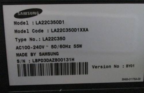 SAMSUNG LCD TV - SERIES 3 - 19 INCH SCREEN