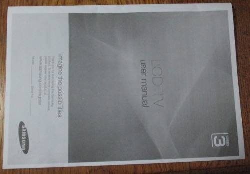 SAMSUNG LCD TV - SERIES 3 - 19 INCH SCREEN