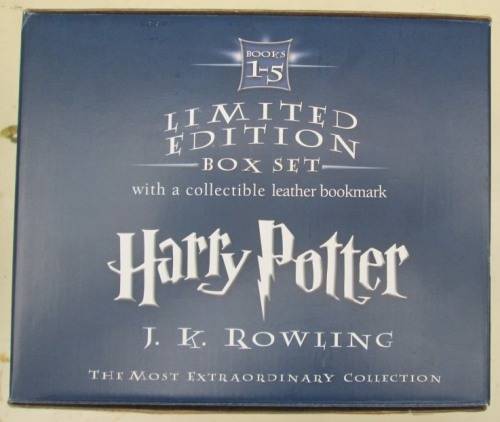 HARRY POTTER BOXED SET OF 5 HARDCOVER BOOKS by JK ROWLING