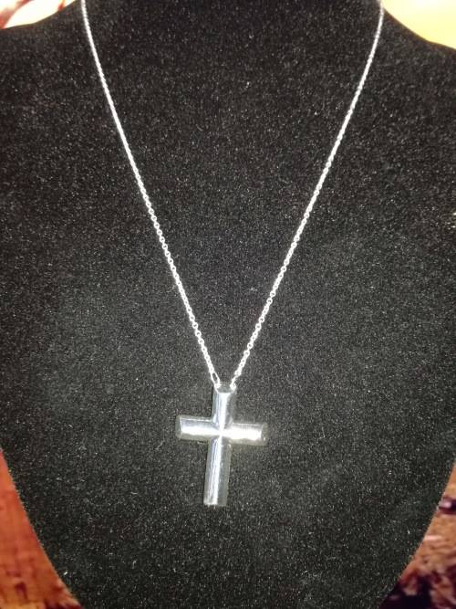 ***Crazy 99 cents SALE***925 Sterling Silver Cross with Matching 925 Sterling Silver Neck Chain