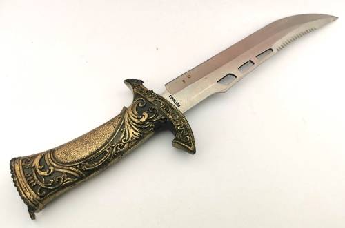 Antique Scrollwork Fixed Blade Knife (CLEARANCE)