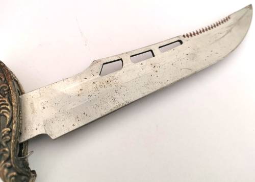 Antique Scrollwork Fixed Blade Knife (CLEARANCE)