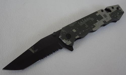 Camo Fire Rescue Knife