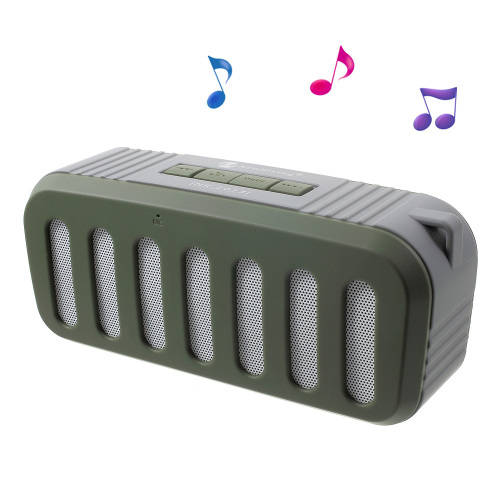 *CLEAR*Rugged New Rixing NR-2013 Speaker Bluetooth (Green)