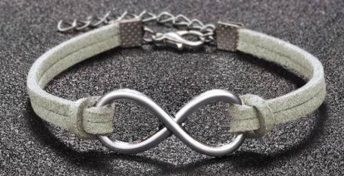 INFINITY BRACELET (Light Grey)