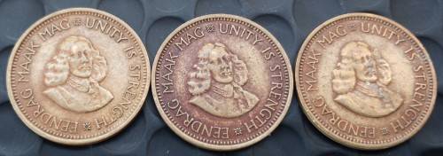 1/2 Cent  1961 + 1962 + 1964