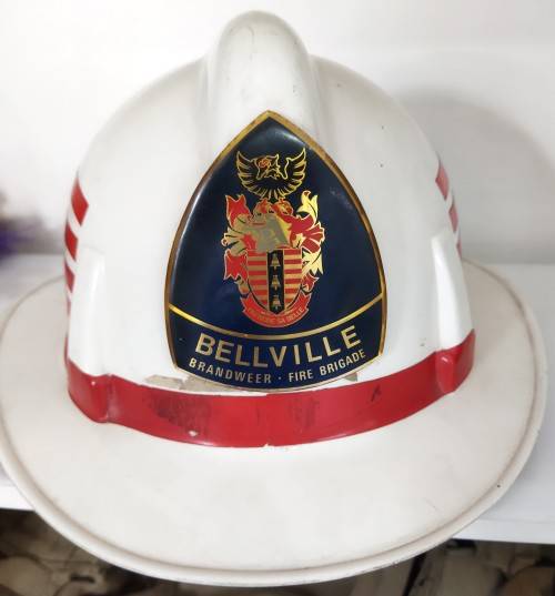 Vintage Bellville Brandweer -  Fire Brigade helmet