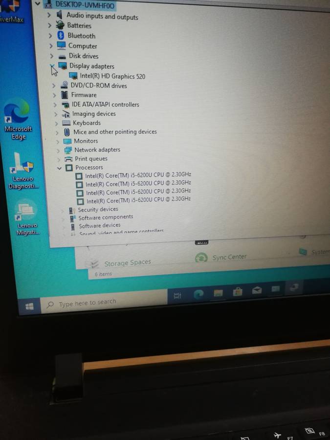 i5 6th Gen Lenovo ideapad 110, 8gb ram ddr4, 500gb hdd, windows 10 pro