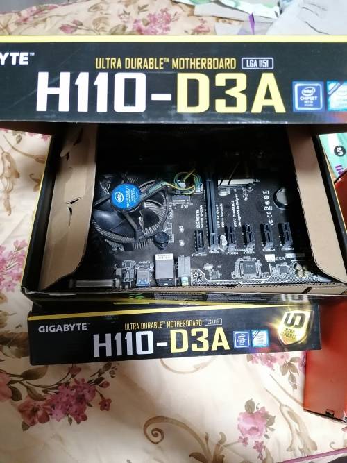 Gigabyte H110-D3A mining combo