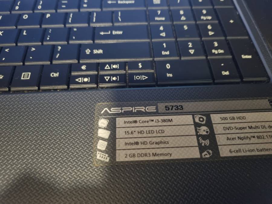 Acer Aspire i3 laptop please read