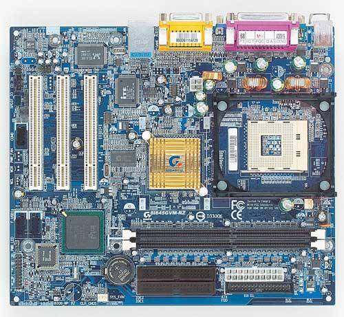 8i845GVM - RZ motherboard socket 478 with processor and ram please read