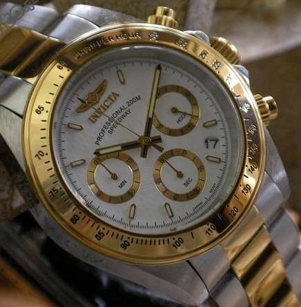 INVICTA SPEEDWAY 200M WATER RESISTANT 23 CT YELLOW GOLD TONE++CRAZY SALE FOR X-MAS++