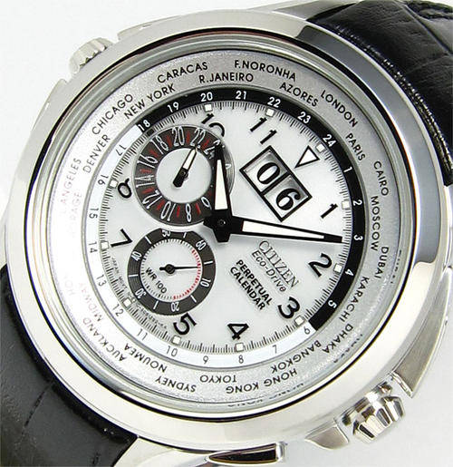 REDUCED!!!R6299.00>>>CITIZEN GMT WORLDTIMER ECO-DRIVE PERPETUAL CALENDAR WATCH