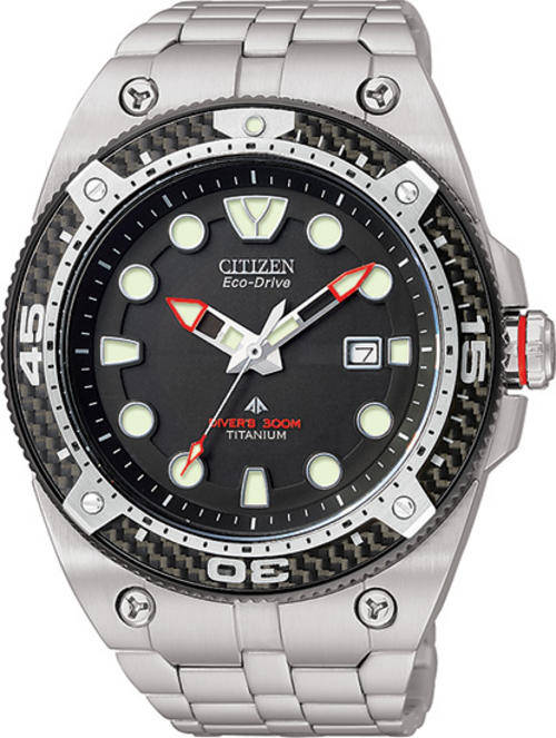 R8999.00>>CITIZEN TITANIUM PRO-DIVERS PROMASTER CARBON  COLLECTION 1000Ft WR.ECO-DRIVE.