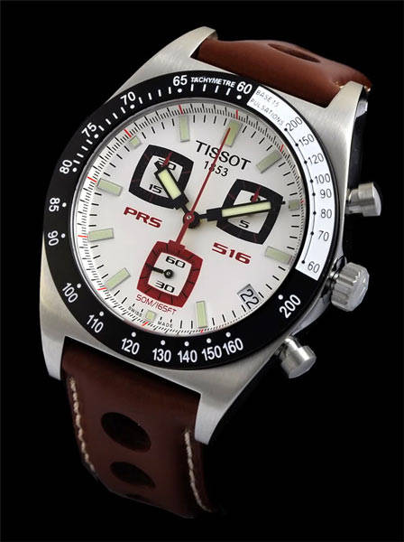 T-SPORT TISSOT  T91.1.416.31TISSOT T-SPORT PRS516 Swiss 15 Pulsations Classic Tachy Racing Chron