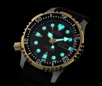 EXQUISITE CITIZEN PROMASTER AUTOMATIC DIVERS WATCH 200 METERS 2-Tone