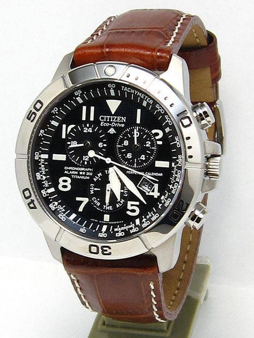 CITIZEN ECO DRIVE TITANIUM Master of all functions TACHYMETER ALARM CHRONOGRAPH PERPETUAL CALENDAR