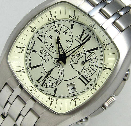 **R5999.99**CITIZEN MENS TITANIUM ROMAN ECO DRIVE **PERPETUAL CALENDAR** 330FT (100m) WR WATCH