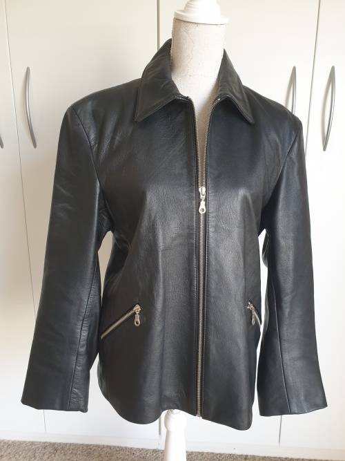 BLACK GENUINE LEATHER JACKET