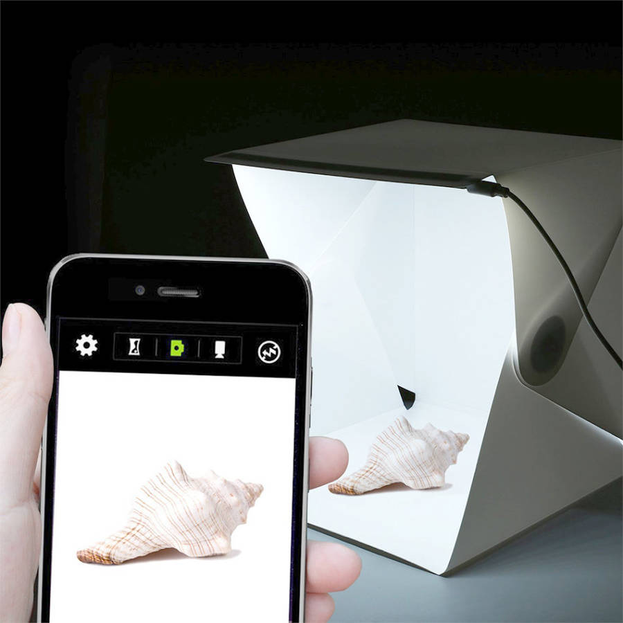 Mini Lightbox Home Product Photo with LED Lighting & Cellphone Tripod. PREORDER SPECIAL SAVE R500