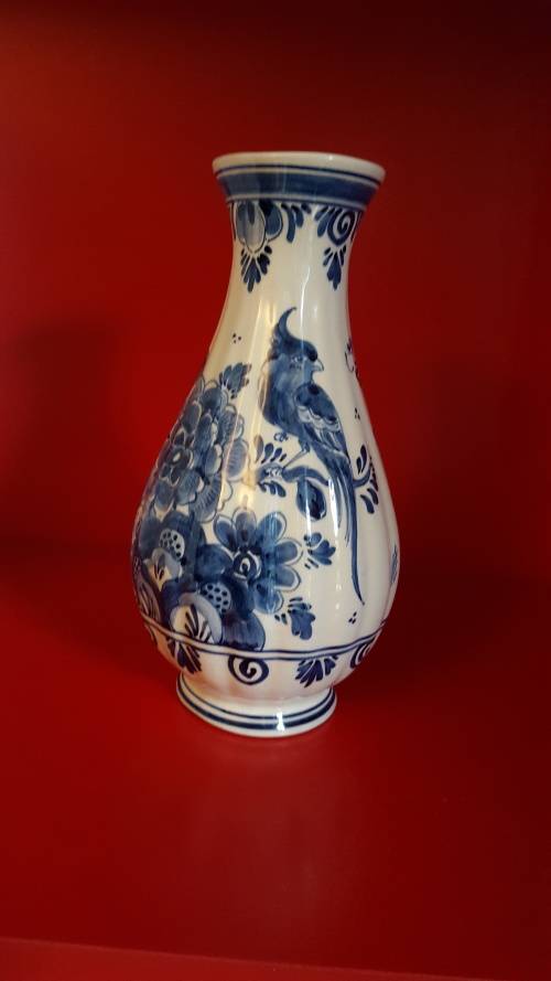 Delft Hand painted Vase signed by the artist