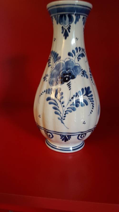 Delft Hand painted Vase signed by the artist