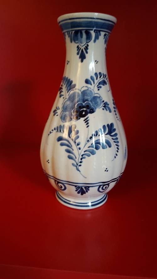 Delft Hand painted Vase signed by the artist