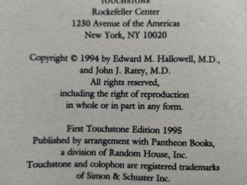 Driven To Distraction - Edward M. Hallowell (paperback)