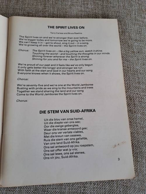 90 Songs for Scouts - South African Contingent Song Book