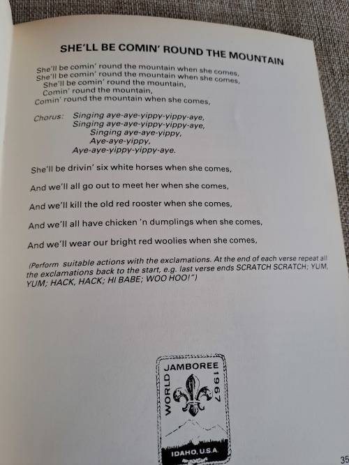 90 Songs for Scouts - South African Contingent Song Book