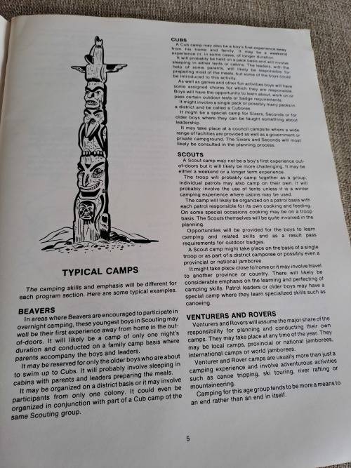 The Camping Book Scouts Canada