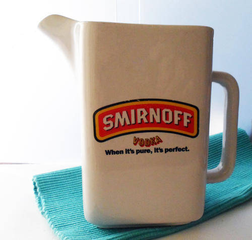 *SPRING SPECIAL* COLLECTABLE VINTAGE SMIRNOFF VODKA CERAMIC JUG