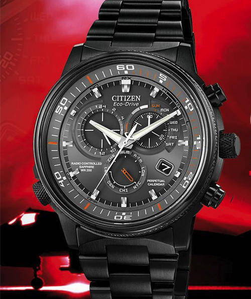 LATEST MODEL! CITIZEN ECO-DRIVE NIGHTHAWK A-T PERPETUAL CALENDAR CHRONOGRAPH
